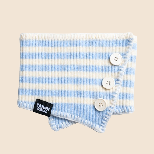 Sea Glimmer Knit Striped Bandana