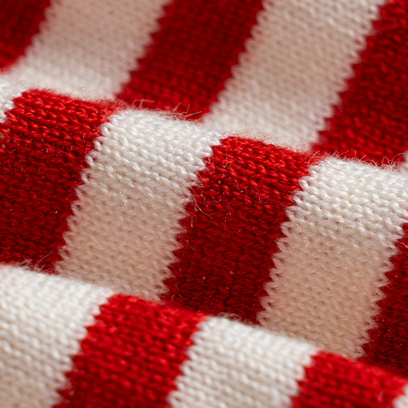 Strawberry Candy Knit Striped Shirt