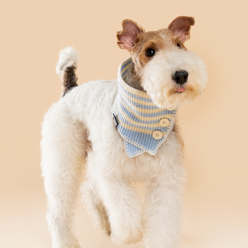 Sea Glimmer Knit Striped Bandana