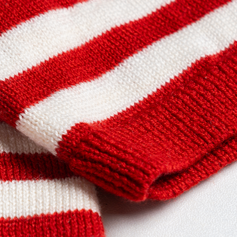 Strawberry Candy Knit Striped Shirt