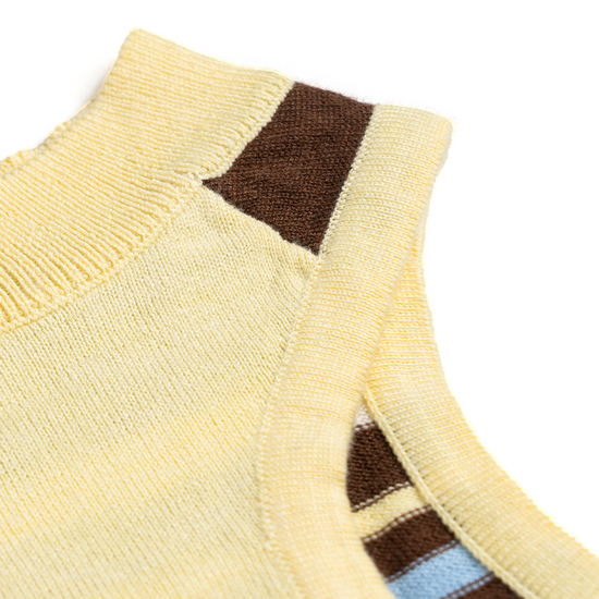Sweet Donut Knit Striped Tank Top