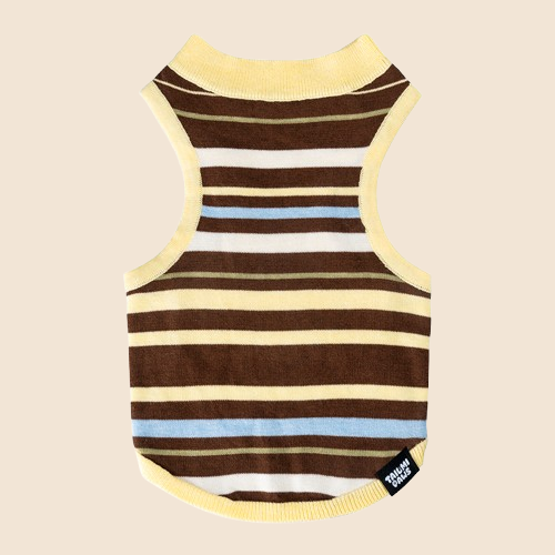 Sweet Donut Knit Striped Tank Top